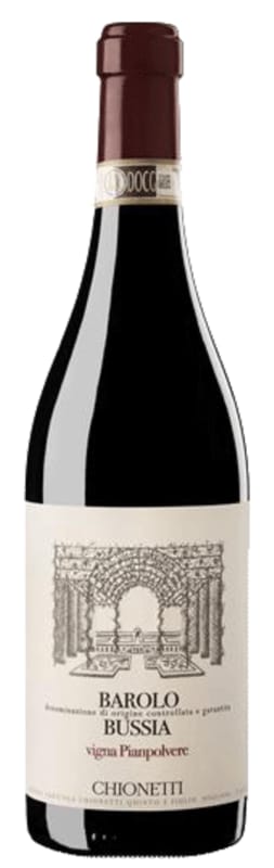 Chionetti Barolo Bussia Vigna Pianpolvere 2018 Front Bottle Shot