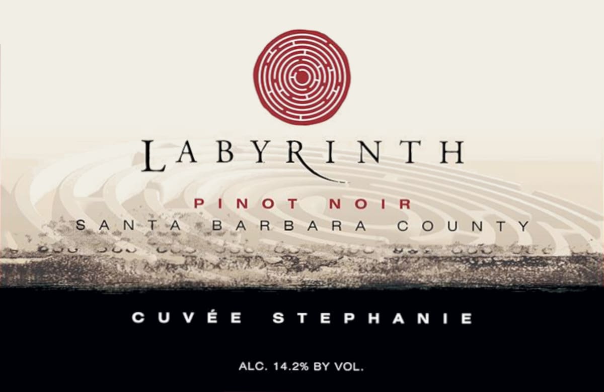 Labyrinth Wine Cellars Cuvee Stephanie Pinot Noir 2014 Front Label