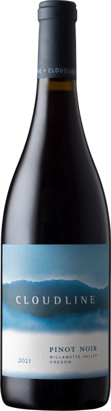 Cloudline Pinot Noir 2021 Front Bottle Shot