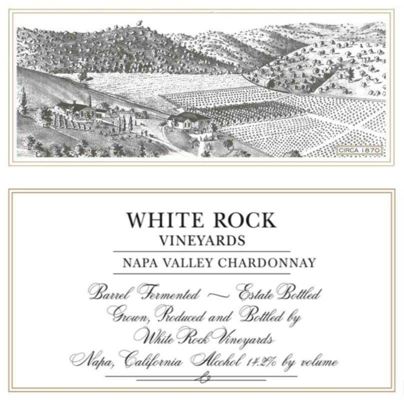 White Rock Vineyards Chardonnay 2009 Front Label