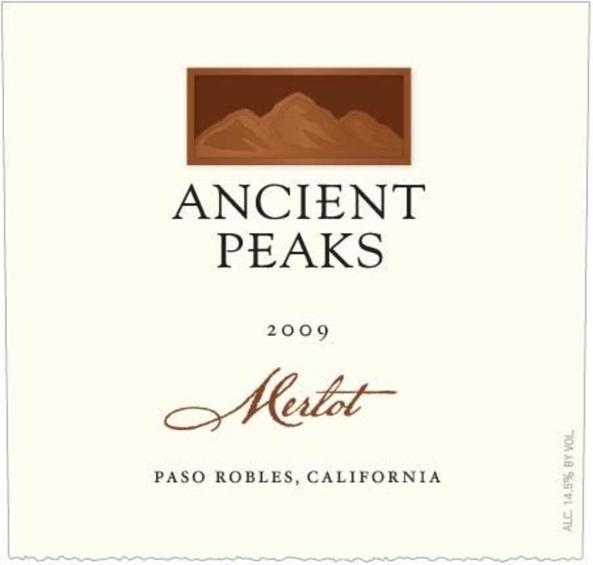 Ancient Peaks Paso Robles Merlot 2009 Front Label