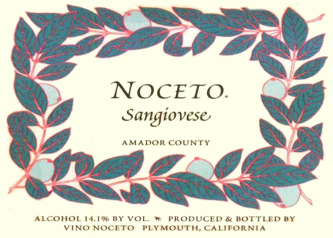 Vino Noceto Sangiovese 2009 Front Label