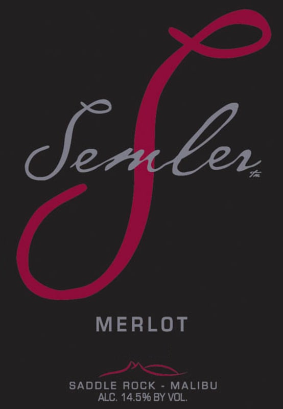 Malibu Wines Semler Merlot 2005 Front Label
