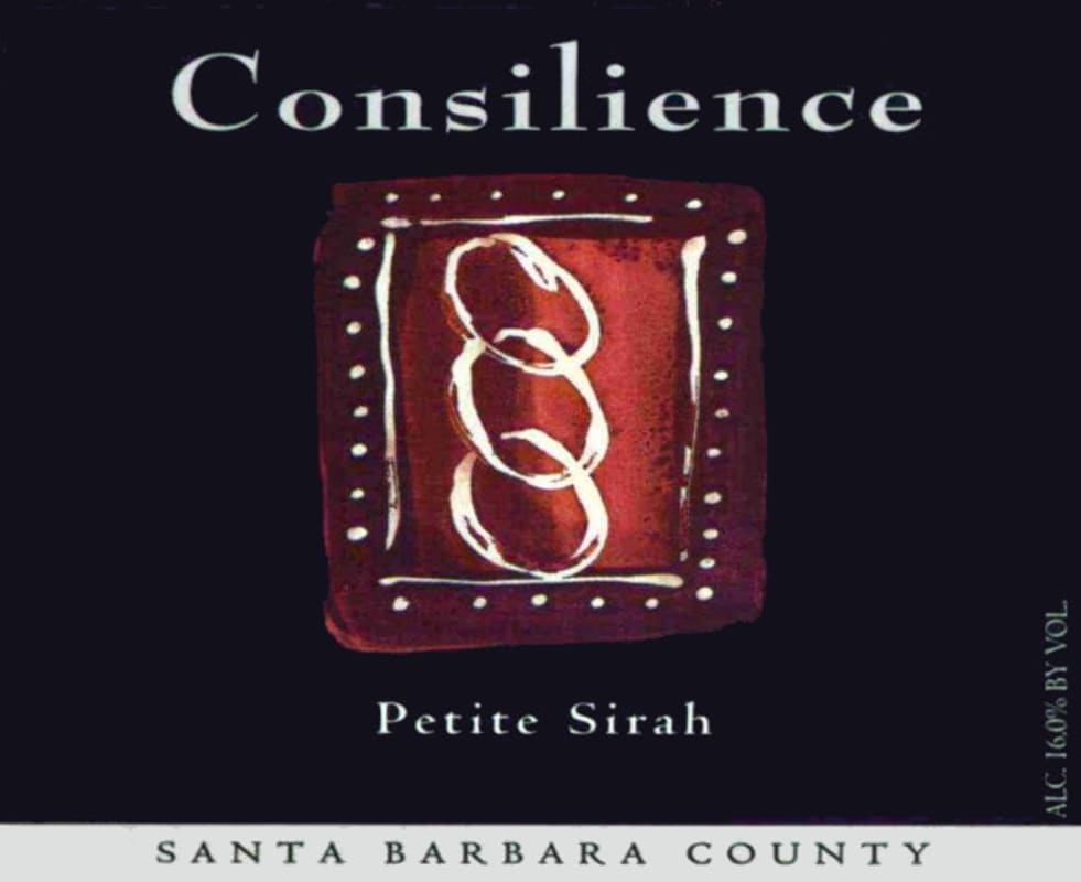 Consilience Petite Sirah 2003 Front Label