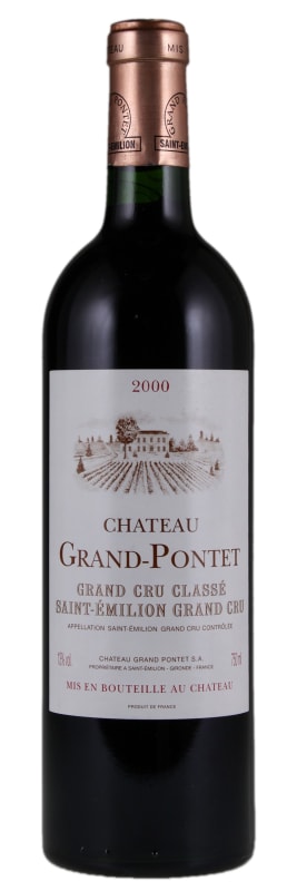 Chateau Grand-Pontet 2000 Front Bottle Shot