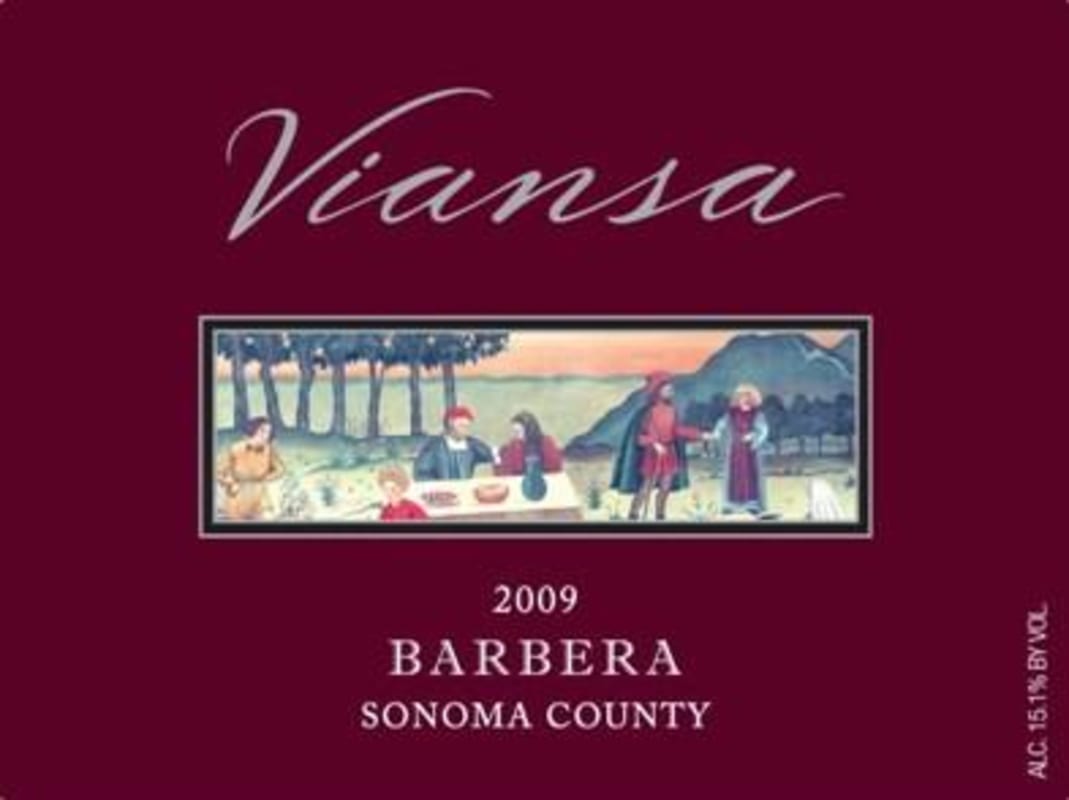 Viansa Winery Barbera 2009 Front Label