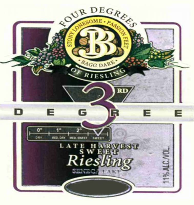 Three Brothers Wineries & Estates Four Degrees of Riesling 3rd Degree of Riesling 2013 Front Label
