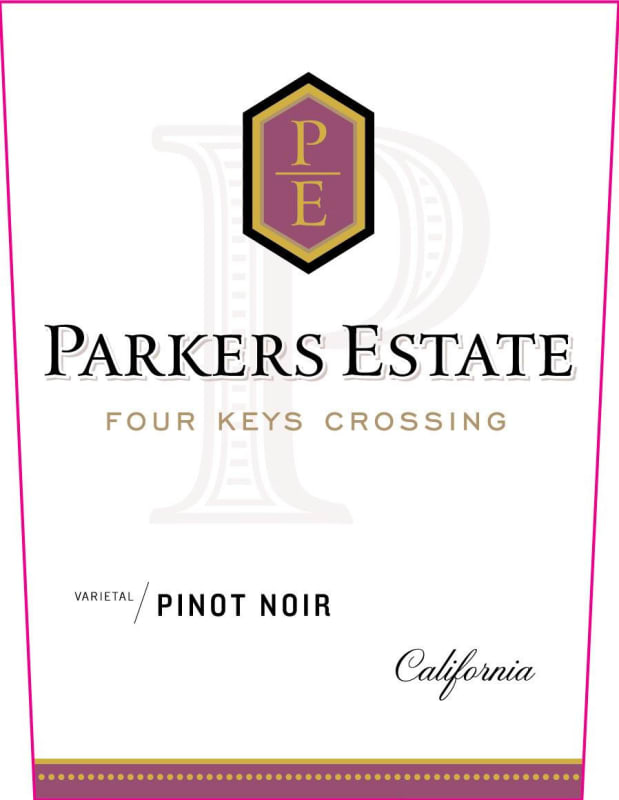 Parkers Estate Four Keys Crossing Pinot Noir 2014 Front Label