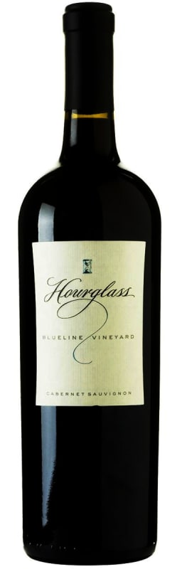 Hourglass Blueline Cabernet Sauvignon (torn label) 2008 Front Bottle Shot