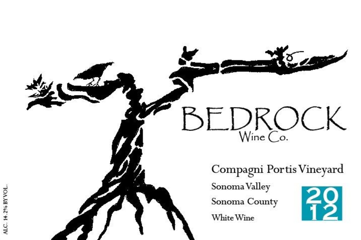 Bedrock Wine Company Compagni Portis Vineyard White 2012 Front Label