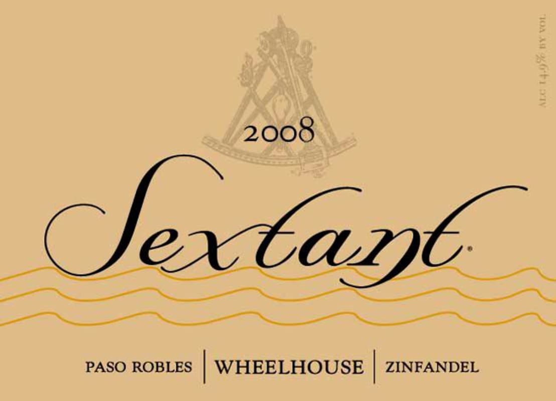 Sextant Paso Robles Wheelhouse Zinfandel 2008 Front Label