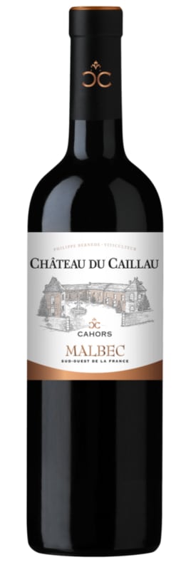 Chateau Du Caillau Cahors 2020 Front Bottle Shot