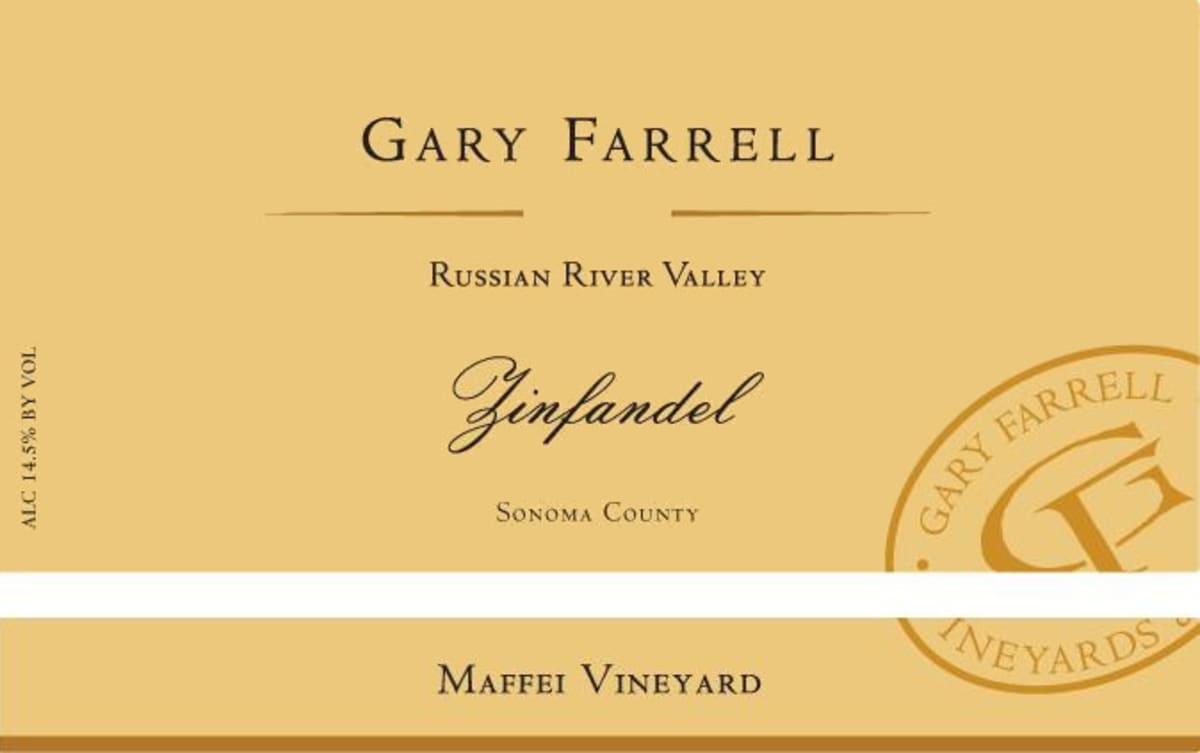 Gary Farrell Maffei Vineyard Zinfandel 2013 Front Label