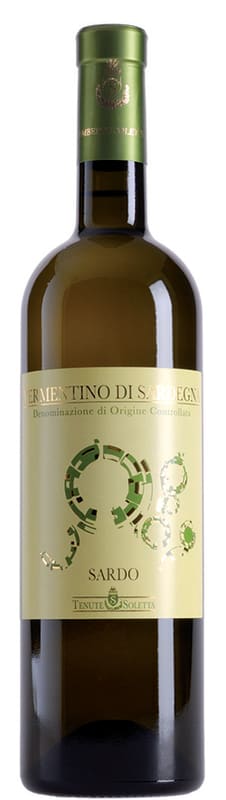 Tenute Soletta Sardo Vermentino 2020 Front Bottle Shot
