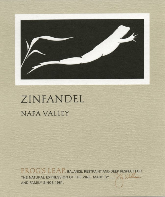 Frog's Leap Zinfandel (375ML half-bottle) 2021 Front Label