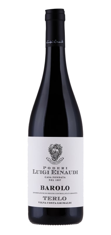 Luigi Einaudi Barolo Terlo Vigna Costa Grimaldi 2020 Front Bottle Shot