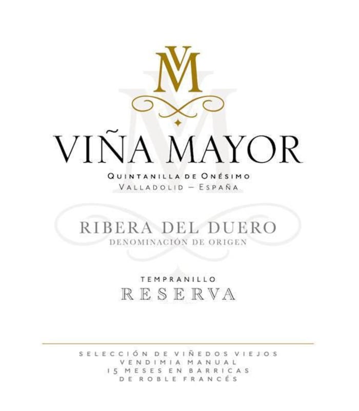 Vina Mayor Reserva 2013 Front Label