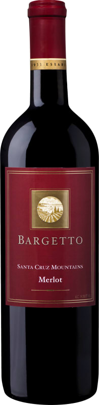 Bargetto Santa Cruz Mountains Regan Vineyards Merlot 2021 Front Bottle Shot