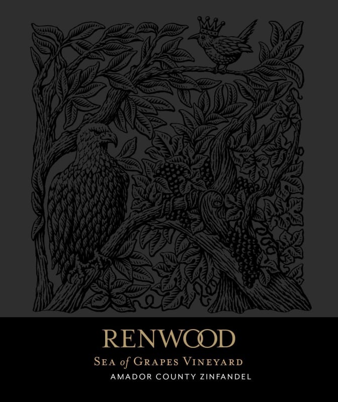 Renwood Sea of Grapes Vineyard Zinfandel 2014 Front Label