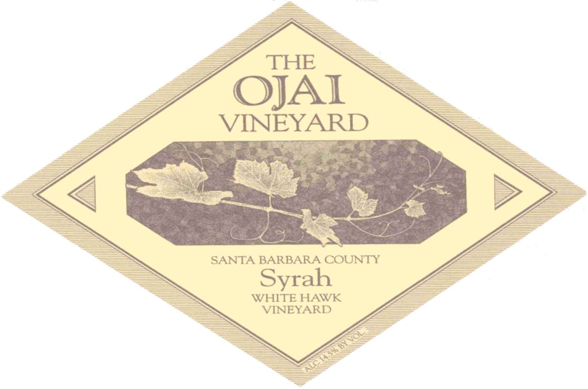 Ojai White Hawk Syrah 2010 Front Label