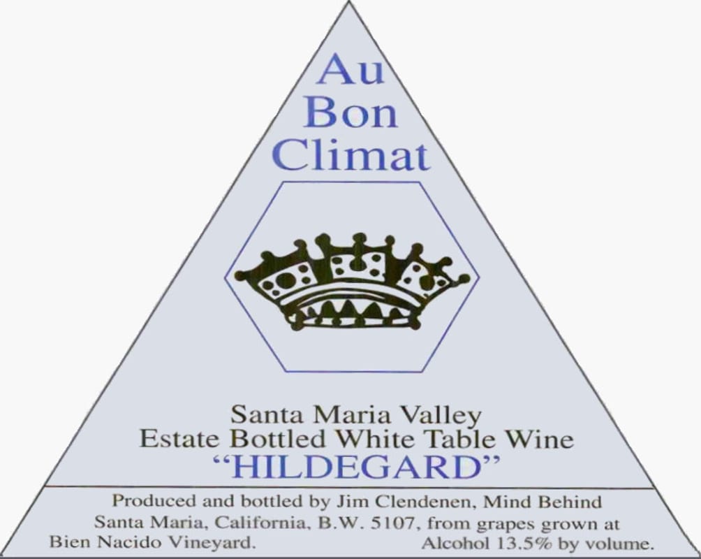 Au Bon Climat Hildegard Estate White Blend 2009 Front Label