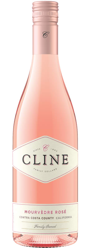 Cline Mourvedre Rose 2023 Front Bottle Shot
