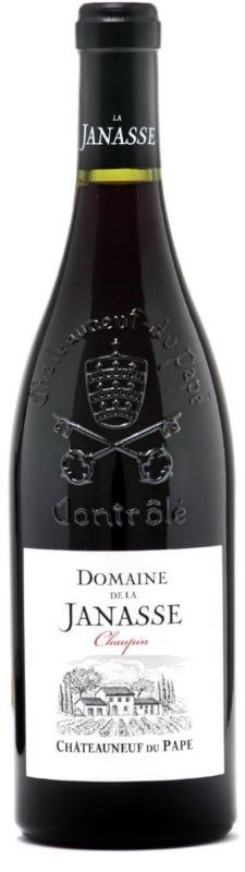 Domaine de la Janasse Chateauneuf-du-Pape Cuvee Chaupin 2015 Front Bottle Shot
