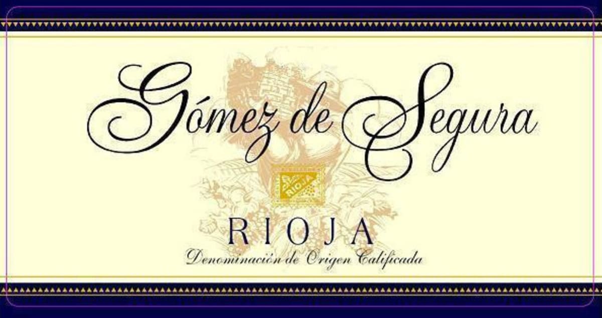 Bodega Gomez de Segura Rioja Tempranillo 2015 Front Label