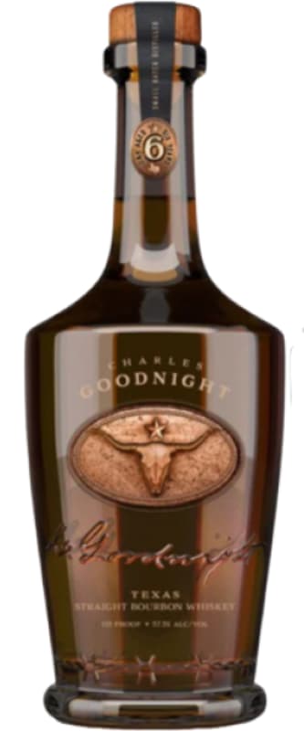 Charles Goodnight Texas Straight Bourbon Whiskey Front Bottle Shot