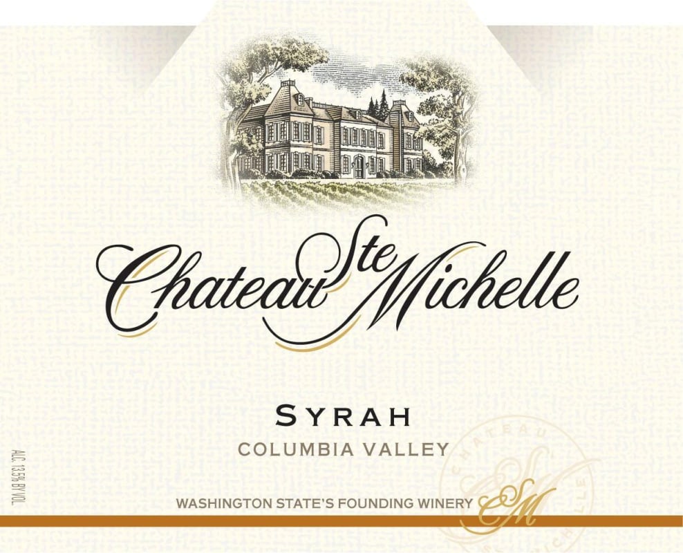Chateau Ste. Michelle Syrah 2008 Front Label