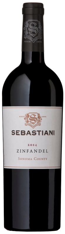 Sebastiani Sonoma County Zinfandel 2014 Front Bottle Shot