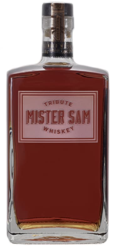 Mister Sam Tribute Whiskey with Gift Box Front Bottle Shot