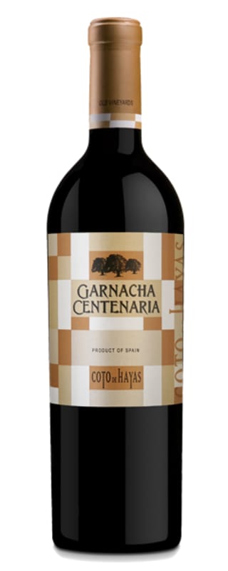 Bodegas Aragonesas Coto de Hayas Centenaria Garnacha 2017 Front Bottle Shot