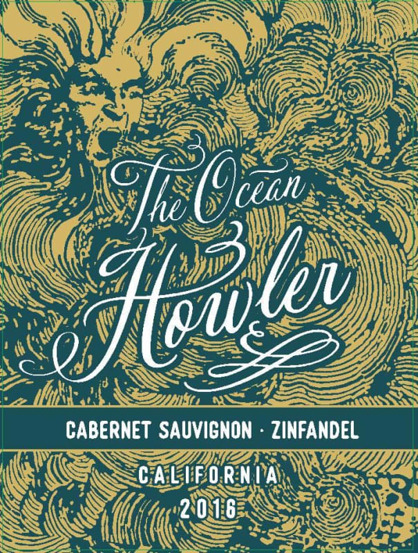 The Ocean Howler Cabernet Sauvignon Zinfandel 2016 Front Label