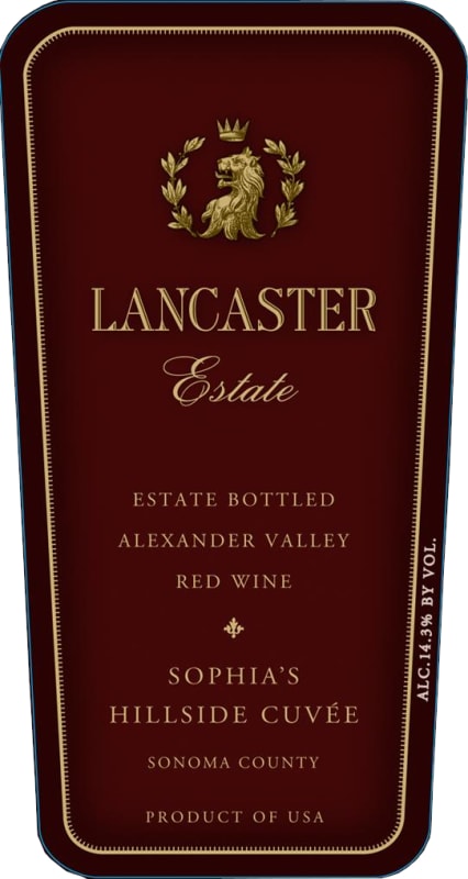 Lancaster Sophia's Hillside Cuvee 2017 Front Label