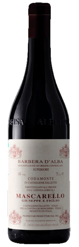 Giuseppe Mascarello Barbera d'Alba Superiore Codamonte 2013 Front Bottle Shot