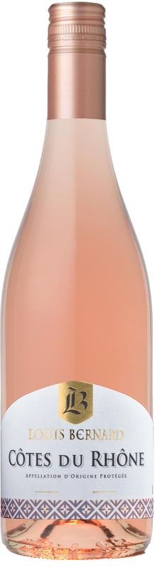 Louis Bernard Cotes du Rhone Rose 2018 Front Bottle Shot