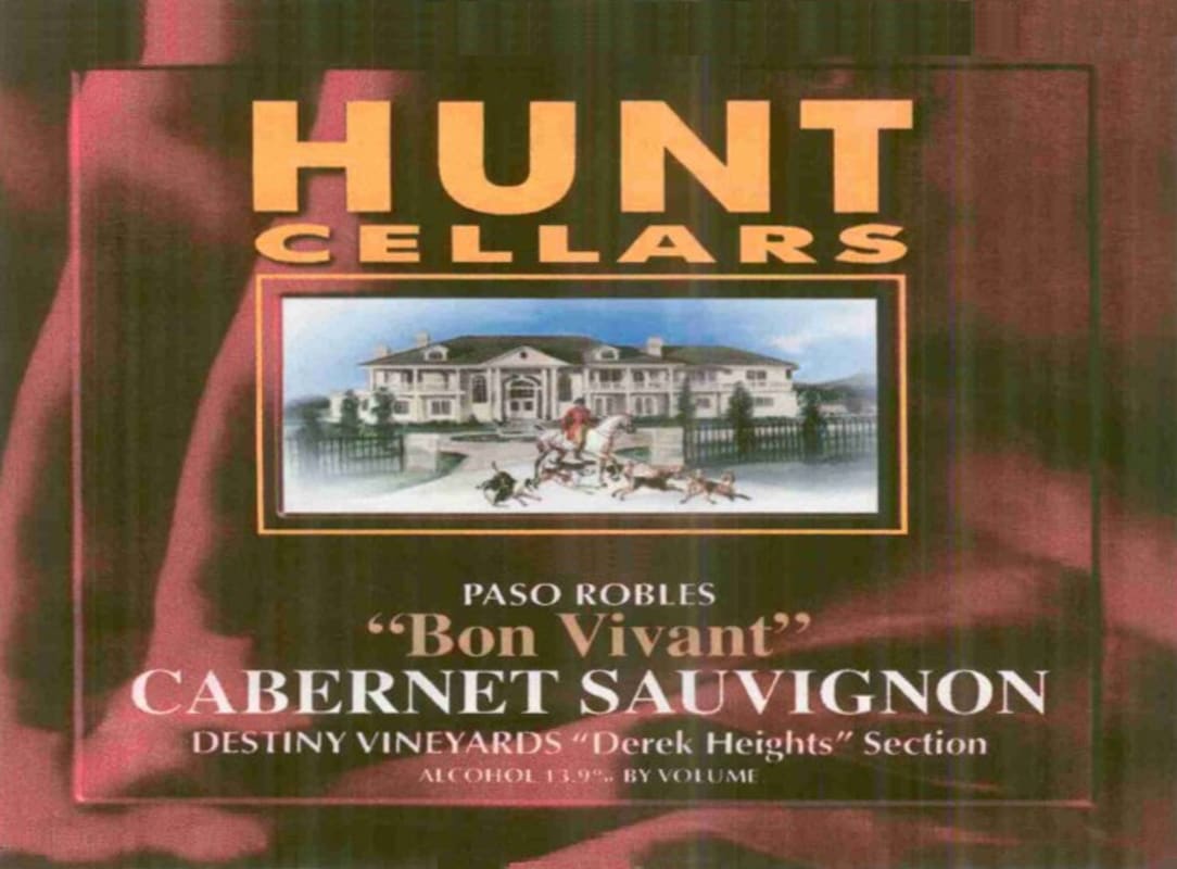 Hunt Cellars Bon Vivant Cabernet Sauvignon 2005 Front Label