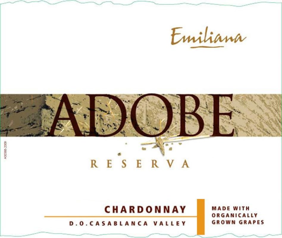 Emiliana Adobe Reserva Chardonnay 2015 Front Label