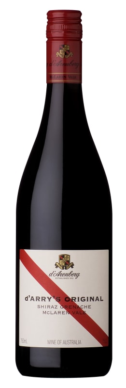 d'Arenberg d'Arry's Original Shiraz-Grenache 2018 Front Bottle Shot