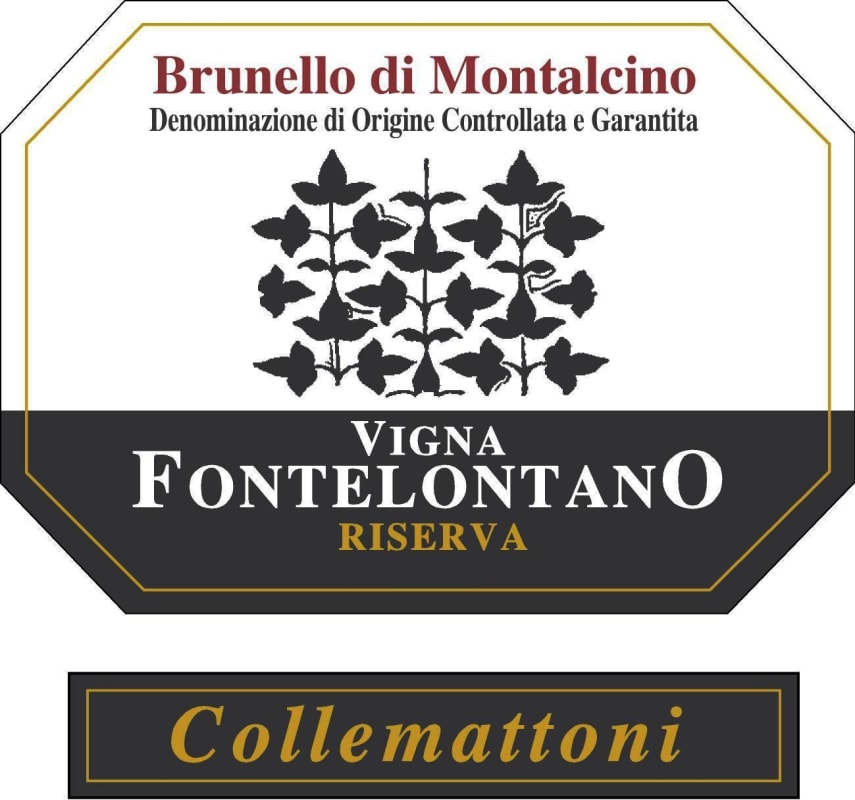 Collemattoni Brunello di Montalcino Vigna Fontelontano Riserva 2007 Front Label
