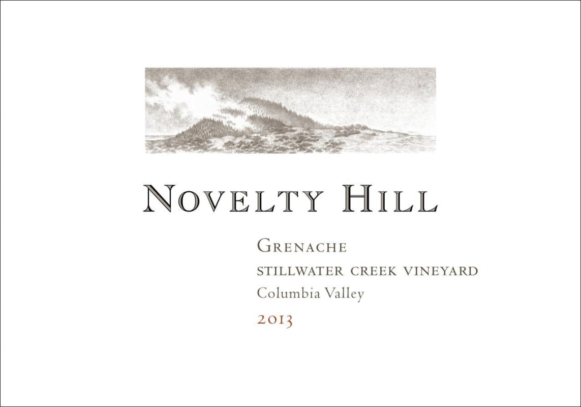 Novelty Hill Stillwater Creek Vineyard Grenach 2013 Front Label