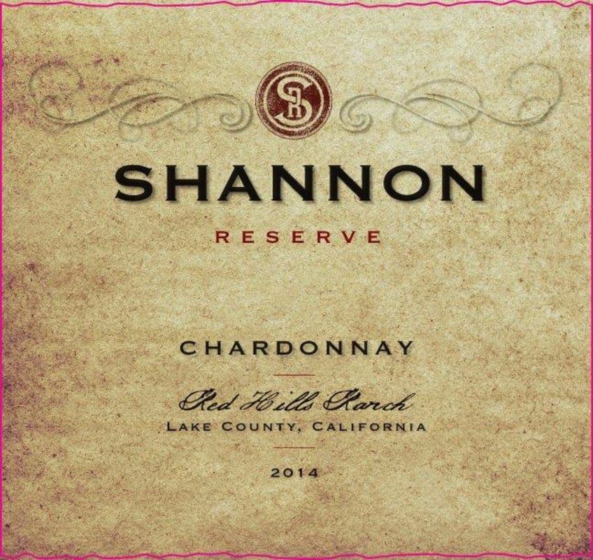 Shannon Reserve Chardonnay 2014 Front Label