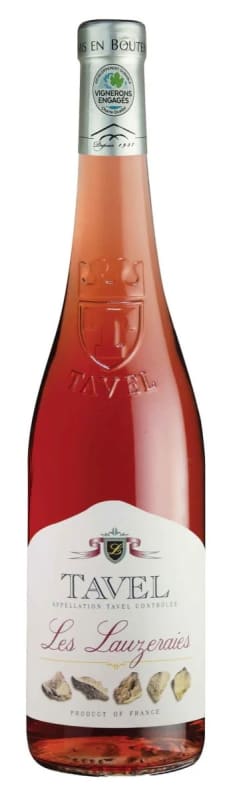 Les Lauzeraies Tavel Rose 2025 Front Bottle Shot