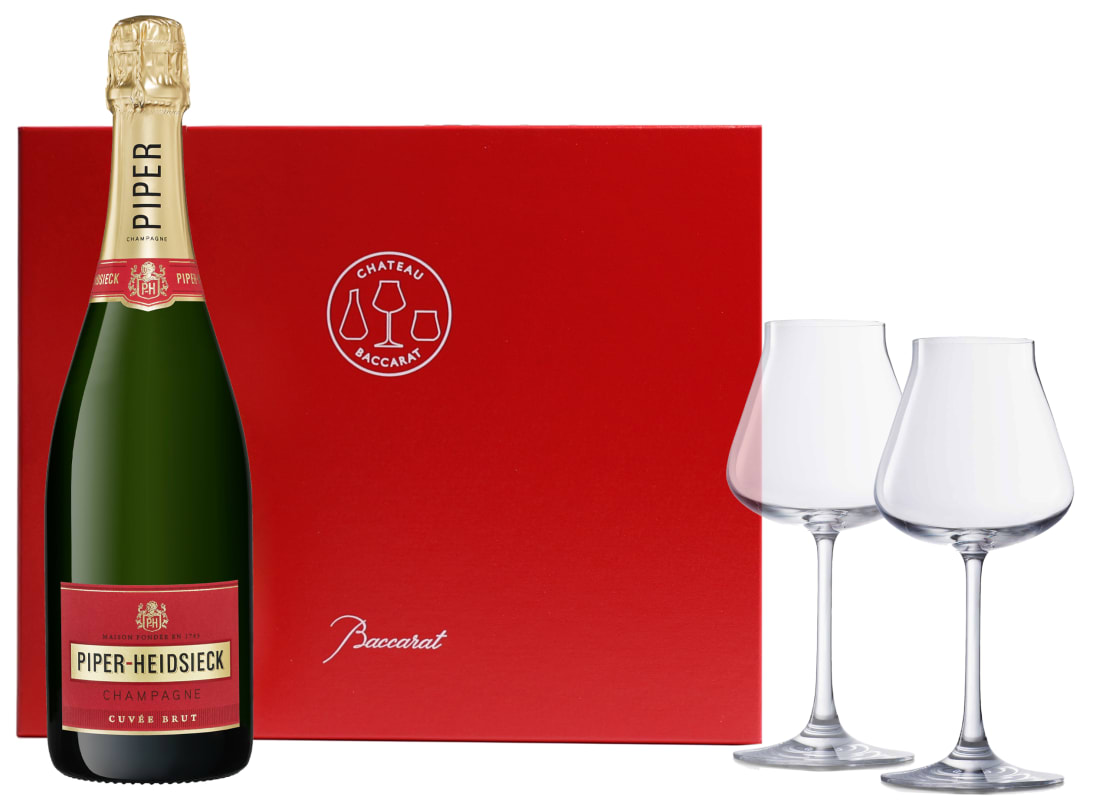 Bubbles & Baccarat Glassware & Champagne Set Gift Product Image