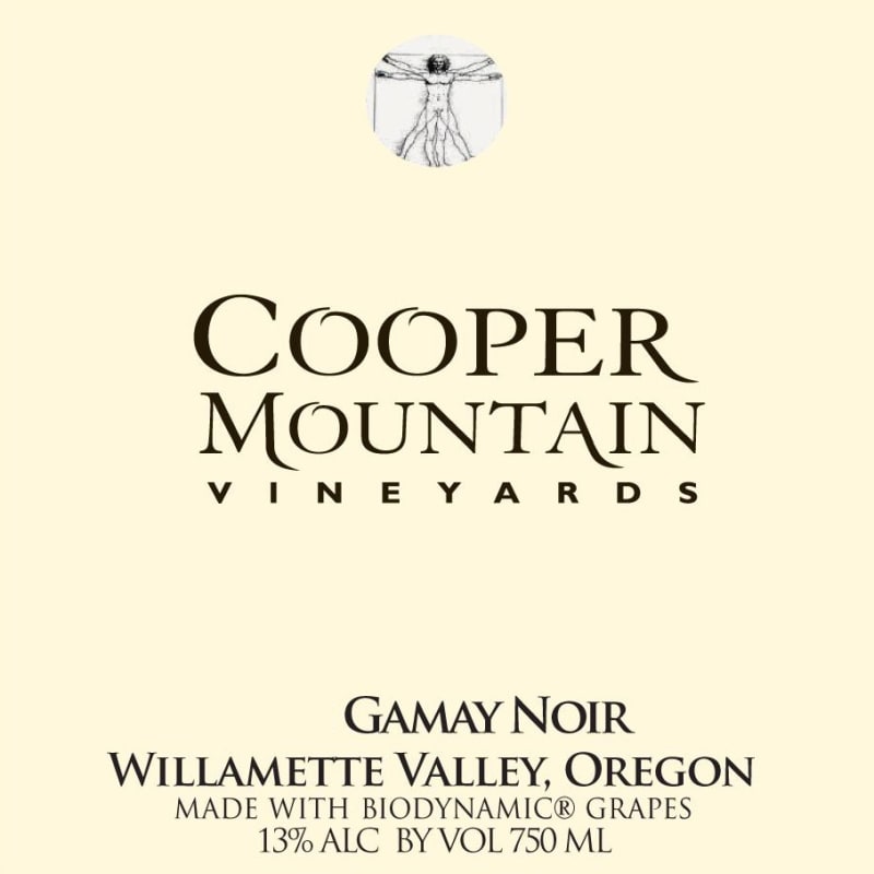 Cooper Mountain Gamay Noir 2016 Front Label