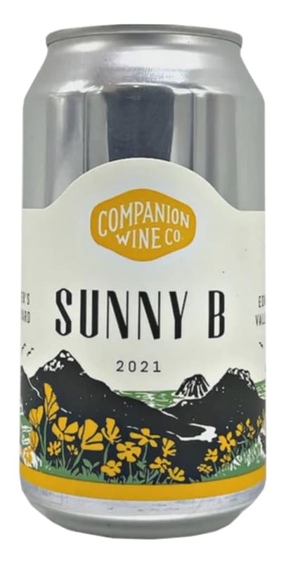 Companion Wine Co. Sunny B White Blend (375ML Wine in a Can) 2021 Front Bottle Shot