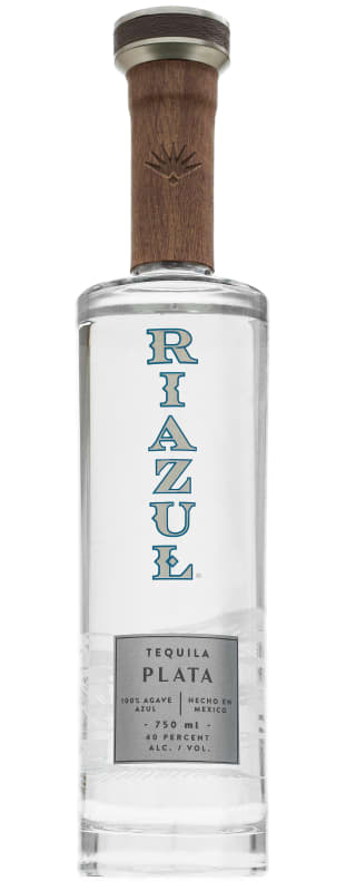 Riazul Plata Tequila Front Bottle Shot