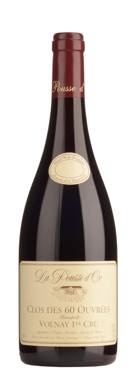 Domaine de la Pousse d'Or Volnay Clos des 60 Ouvrees Premier Cru Monopole 2017 Front Bottle Shot