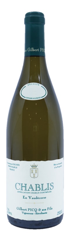 Gilbert Picq Chablis en Vaudecorse 2020 Front Bottle Shot